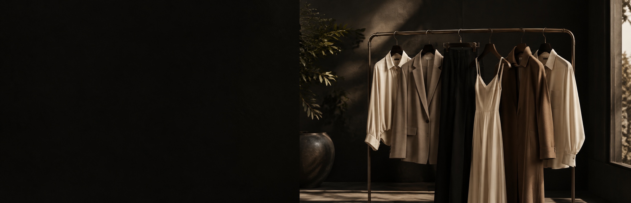 LUXE Summer '24 Collection — clothing rack editorial