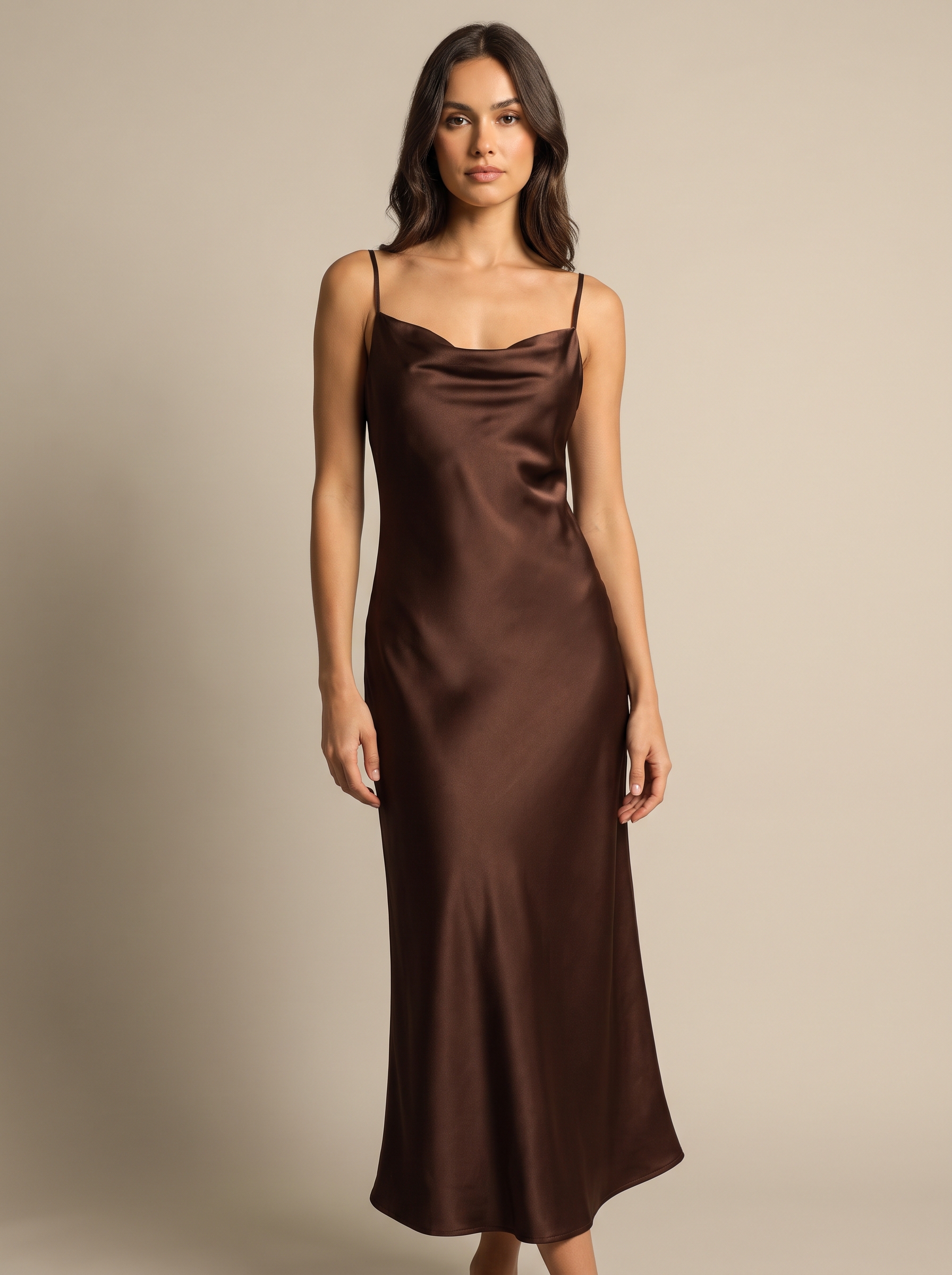 Satin Midi Dress